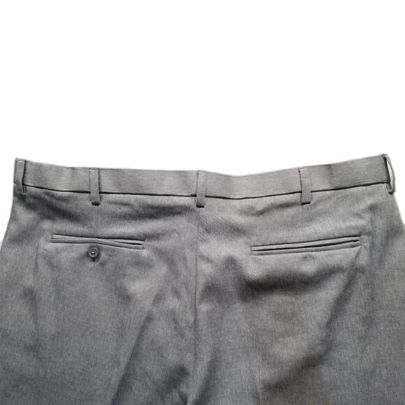 Puritan Dress Pants Men's 42x30 Gray Flat Front Adjustable Waist Belt Loop zip - Picture 9 of 11